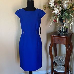 Blue Tahari Cap sleeve Dress
